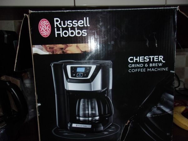 RUSSELL HOBBS CHESTER GRIND & BREW  COFFEE MACHINE NEW BOXED