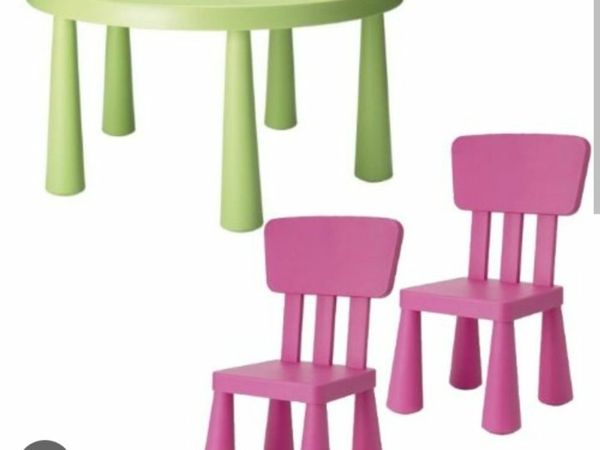 IKEA kids table and 2 X chairs