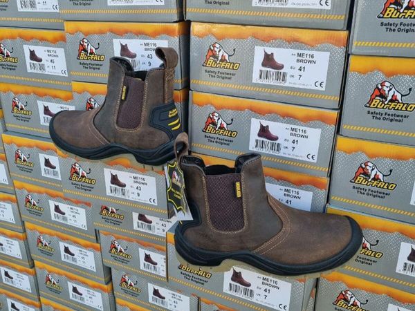 Buffalo safety slip-on work boots all sizes