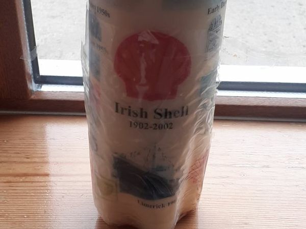 Vintage shell oil cand and cavan shell oil crystal