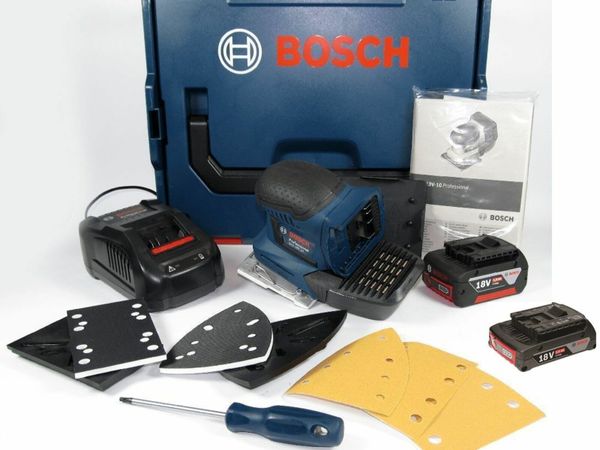 Cordless Bosch Professional Multi-base Sander kit