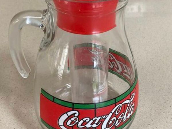 Coca Cola Glass Jug with ice container