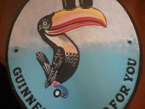Cast-iron Guinness sign