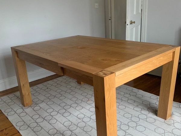 Solid hardwood dining table