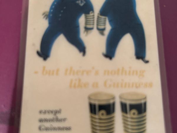 Guinness pocket calendar 1956 and 1965