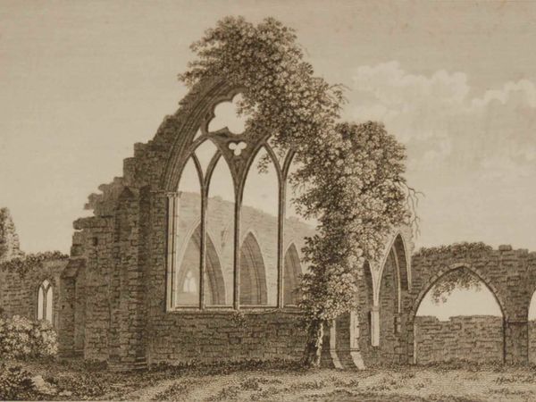 1797 Antique Engraving Dermots Abbey Kildare