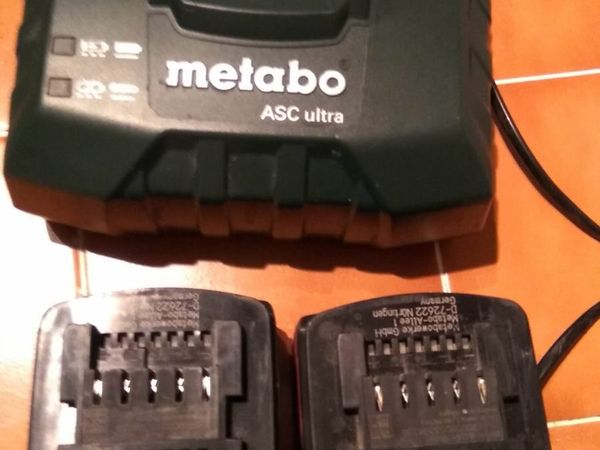 metabo batteries and charger