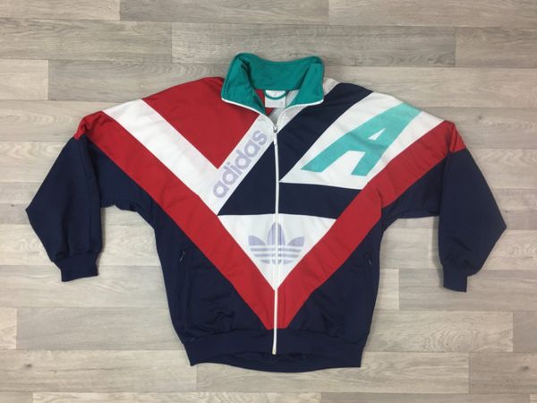 Vintage Adidas Colour Block Track Jacket Mens L