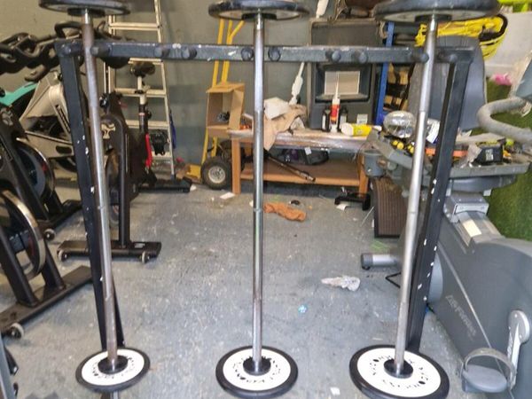 TECHNOGYM BARBELLS WITH STAND