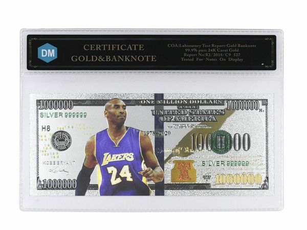 The Famous Person Commemorative Gifts One Million Dollar US Silver Banknote