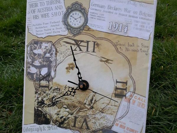 WWI Clock on Canvas