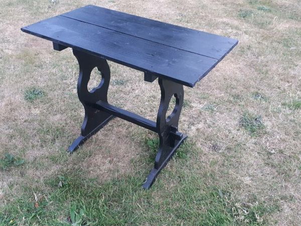 Ornate Wooden Black Table