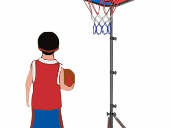 Adjustable Portable 110-185 cm Basketball Set, Children's Basketball Stand for Age 3-8