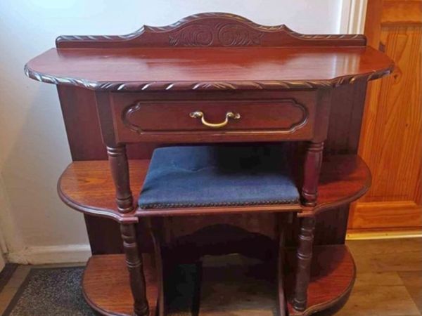 Hall table with stool