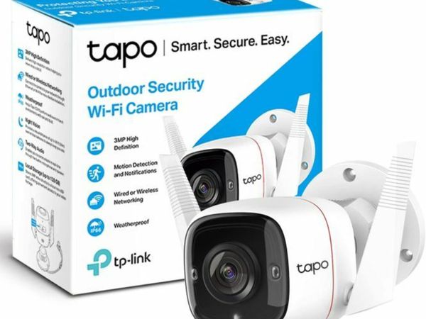 TP-LINK (TAPO C310) TAPO SMART WIFI OUTDOOR SECURITY CAMERA, NIGHT VISION, ALARM