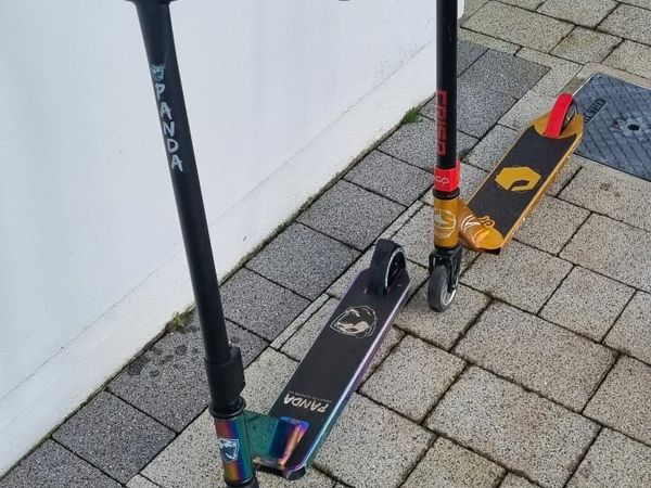 Two Stunt Scooters