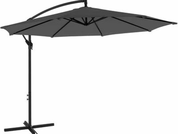 PARASOL WITH CRANK FOR OPENING AND CLOSING, SUN PROTECTION, GARDEN UMBRELLA, UV PROTECTION UP TO UPF 50+ FOR GARDEN, PATIO