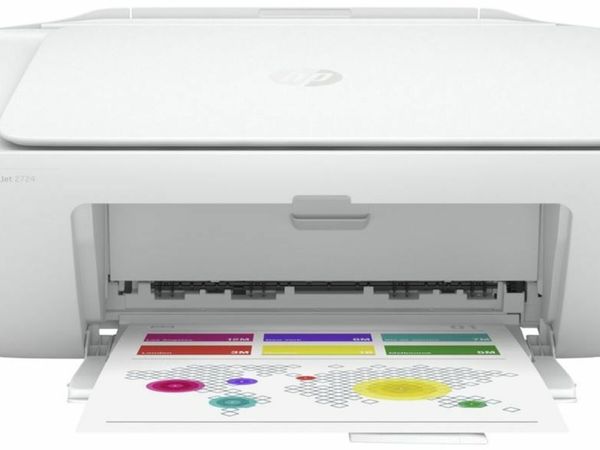HP DeskJet Plus 2724 Colour Wireless All In One Printer Scanner