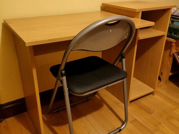Study Desk and fold up chair