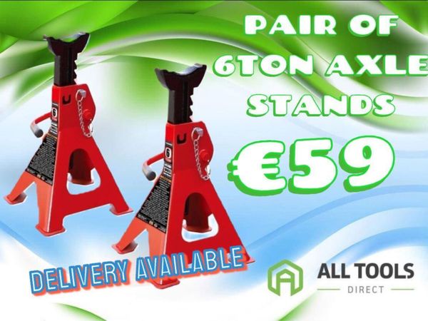 Pair of 6 ton axle stands delivery available