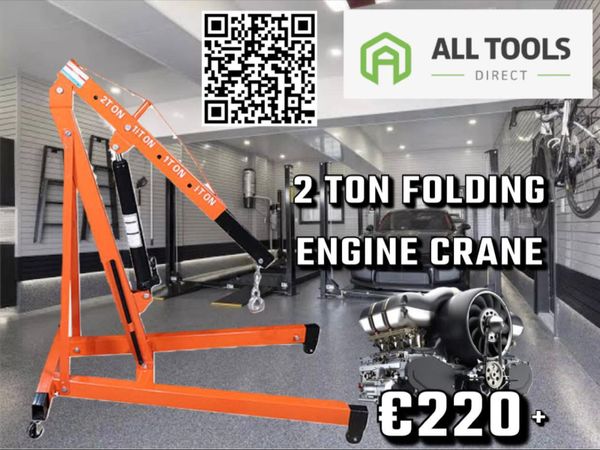 2 ton heavy duty folding engine crane