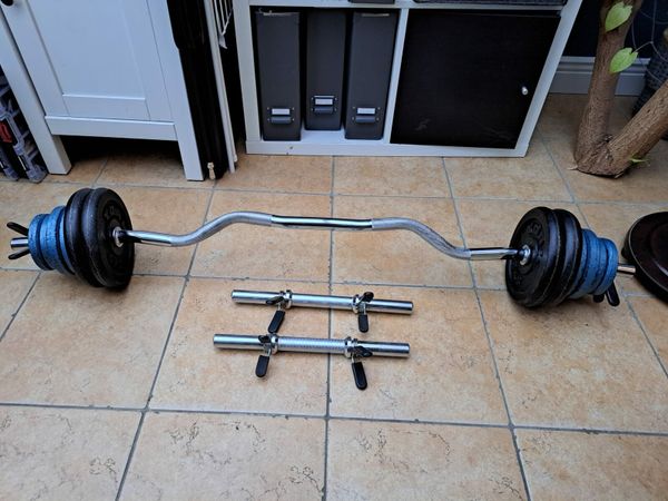 Curling bar and dumbell