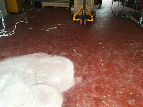 Removal of Old Coatings and Paint from Concrete floors