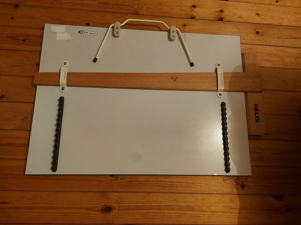 Technical drawing board with T square