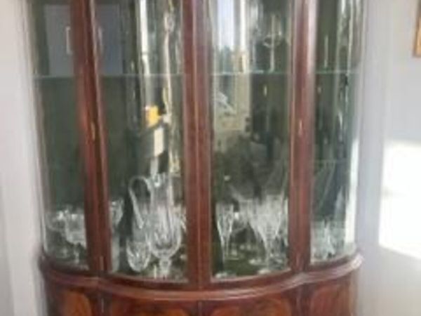 Antique Mahogany display cabinet