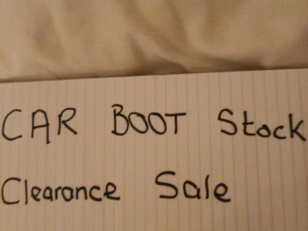 Car boot clearance sale