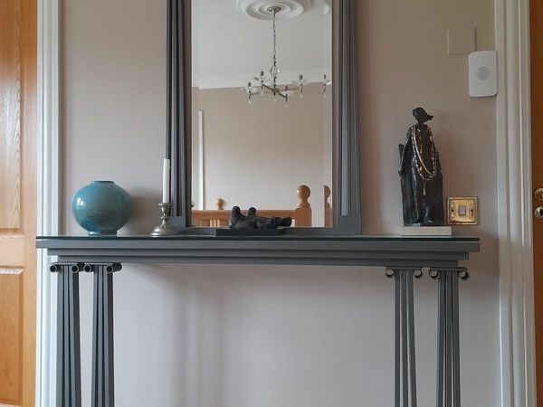 Alfrank Console Table and Matching Mirror