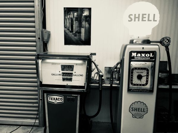 Vintage petrol pump
