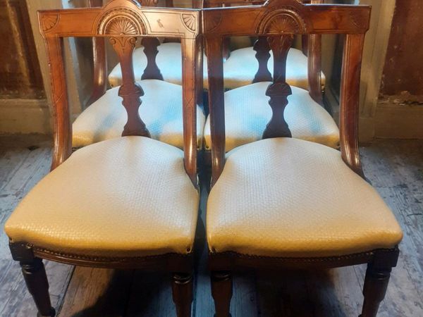 Set of 6 Victorian mahogany Dining Chairs