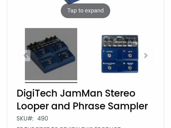 Jamman loop/phrase sampler pedal