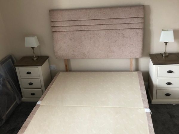Bed and headboard