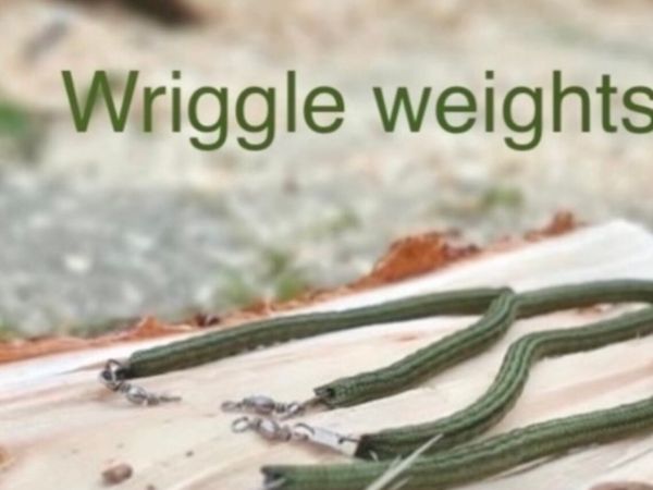 Sets of 4 wriggle weights for salmon and trout