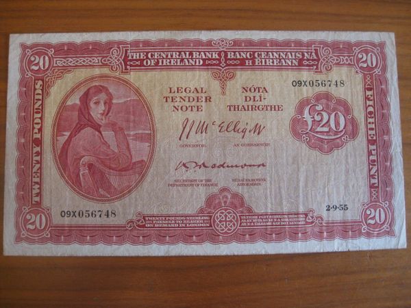 20 Pound Lavery Note (Redmond Signature) - 350 Euros