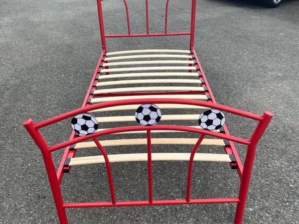 Red Single football ⚽️ Bed Frame