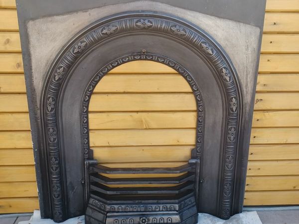 Cast Iron Fireplace Insert & Grate