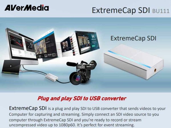 Avermedia SDI to USB capture BU111