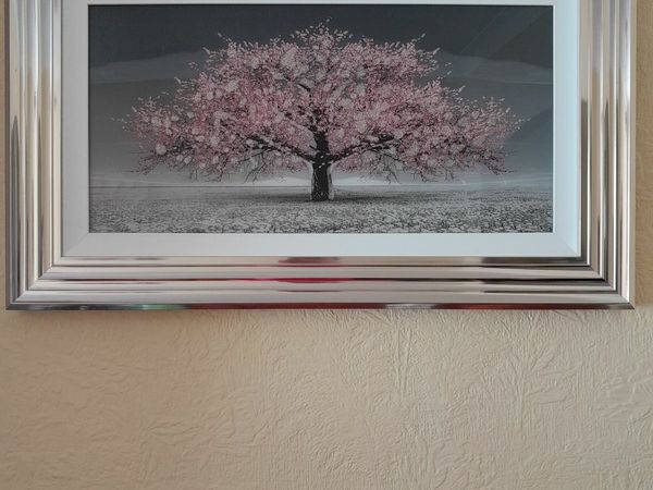 Pink oak tree picture 780mm ×480mm