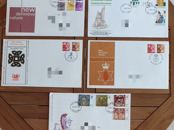 5 UK 1st Day Covers from 1976