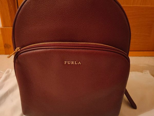 Furla Burgundy Leather Backpack (New)