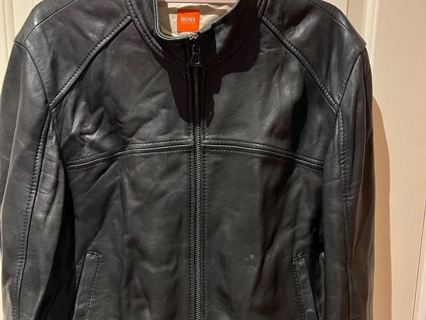 Men’s Boss leather jacket