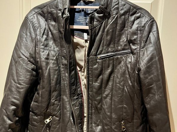Men’s Boss leather jacket