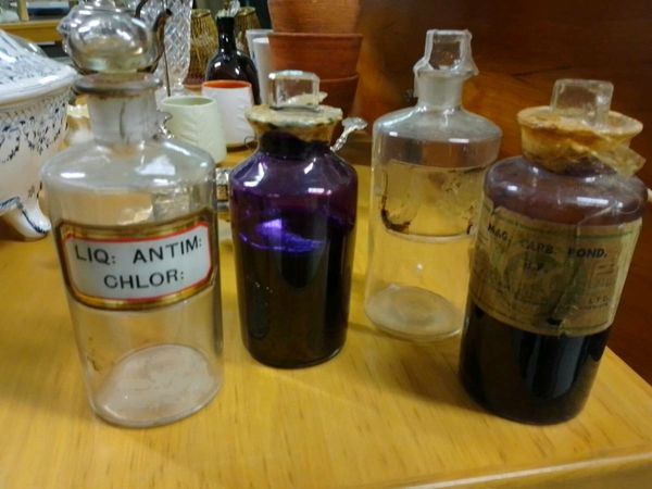 Great Selection Of Antique Apothecary Bottles