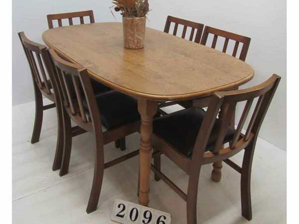 Budget table and 6 chairs.   #2096