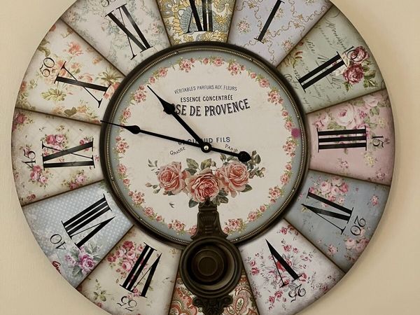 Rose de Provence Wall Clock