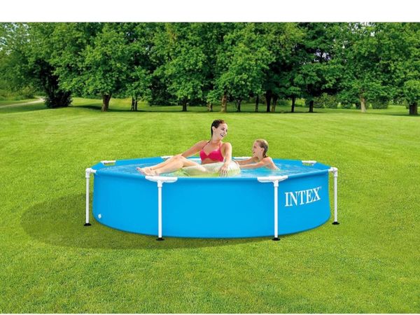 Intex 28205 Swimming Pool Metal Frame, 244 X 51 Cm
