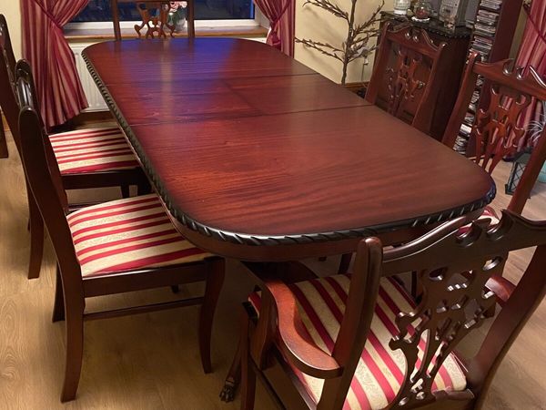 Mahogany Dining Room With 6 chairs